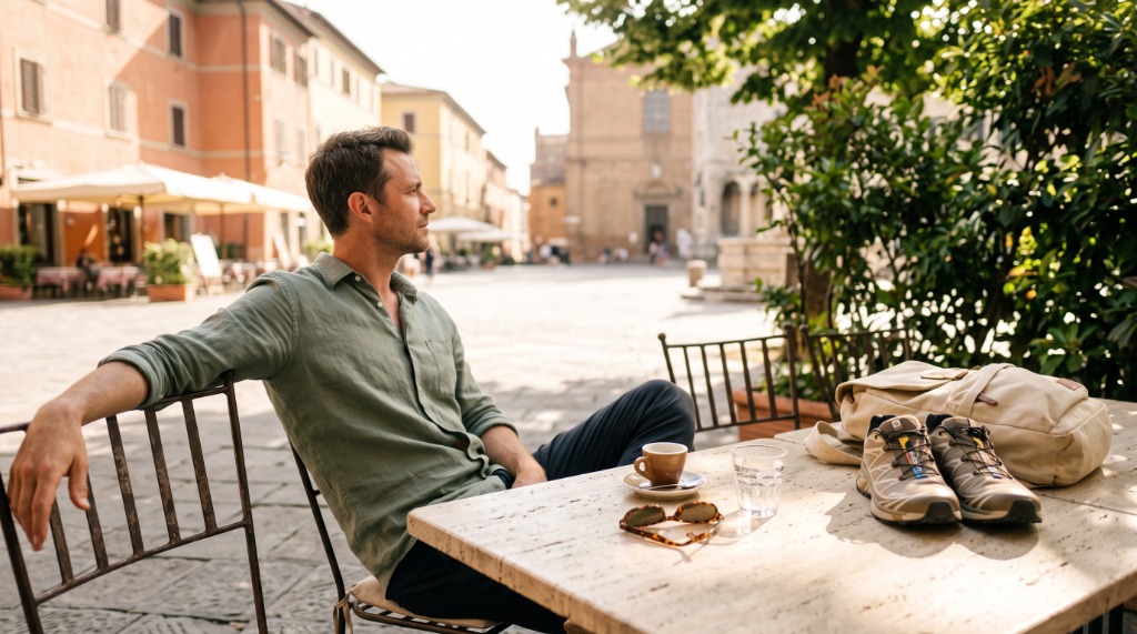 Relax al bar in piazza